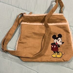 Disney children’s purse/shoulder bag. Soft with Mickey Mouse embroidery on front